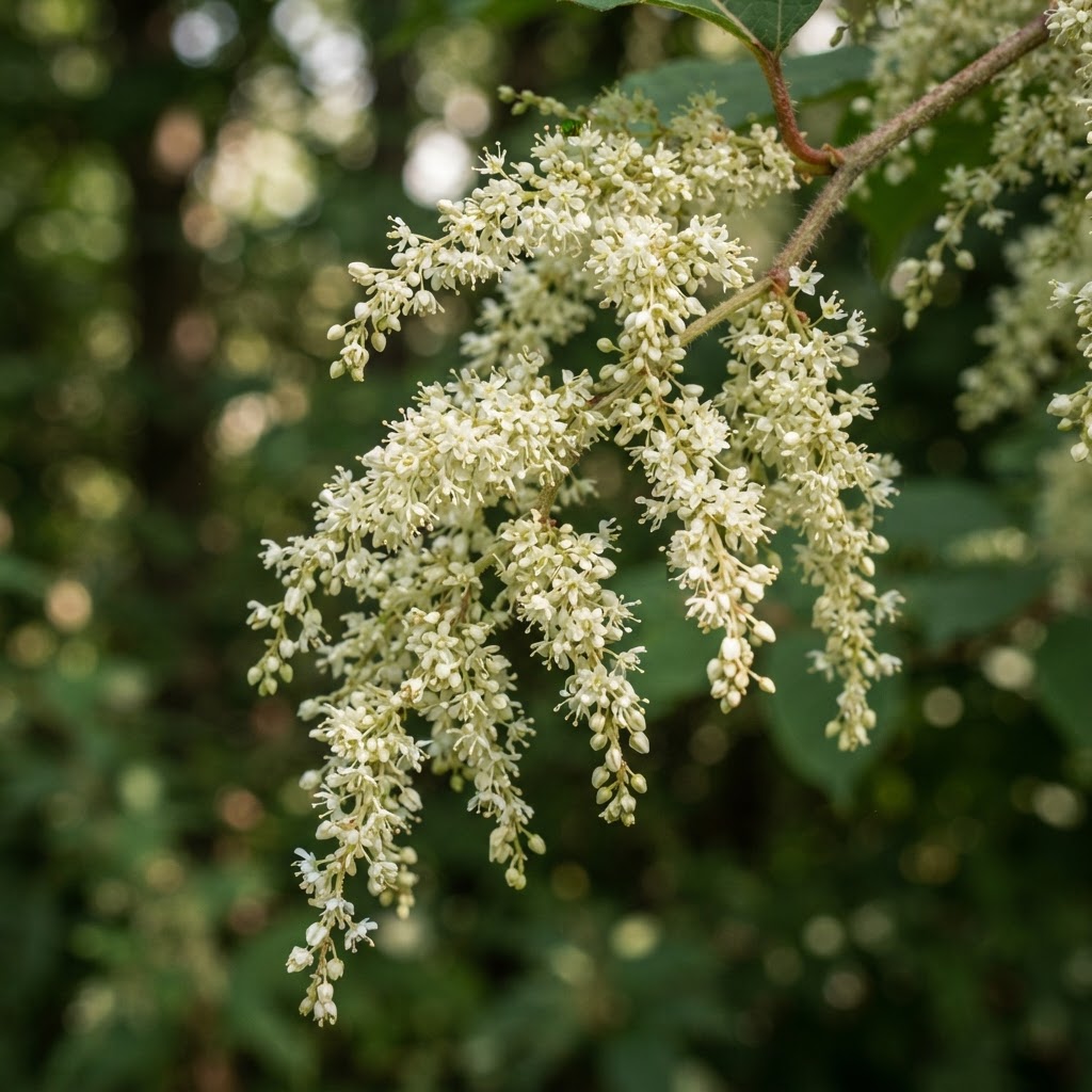 Japanese Knotweed flowers