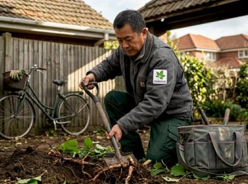 根茎清除详解：无化学方法助力日本葛藤永久治理
