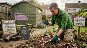 Assess rhizome networks for Japanese Knotweed control